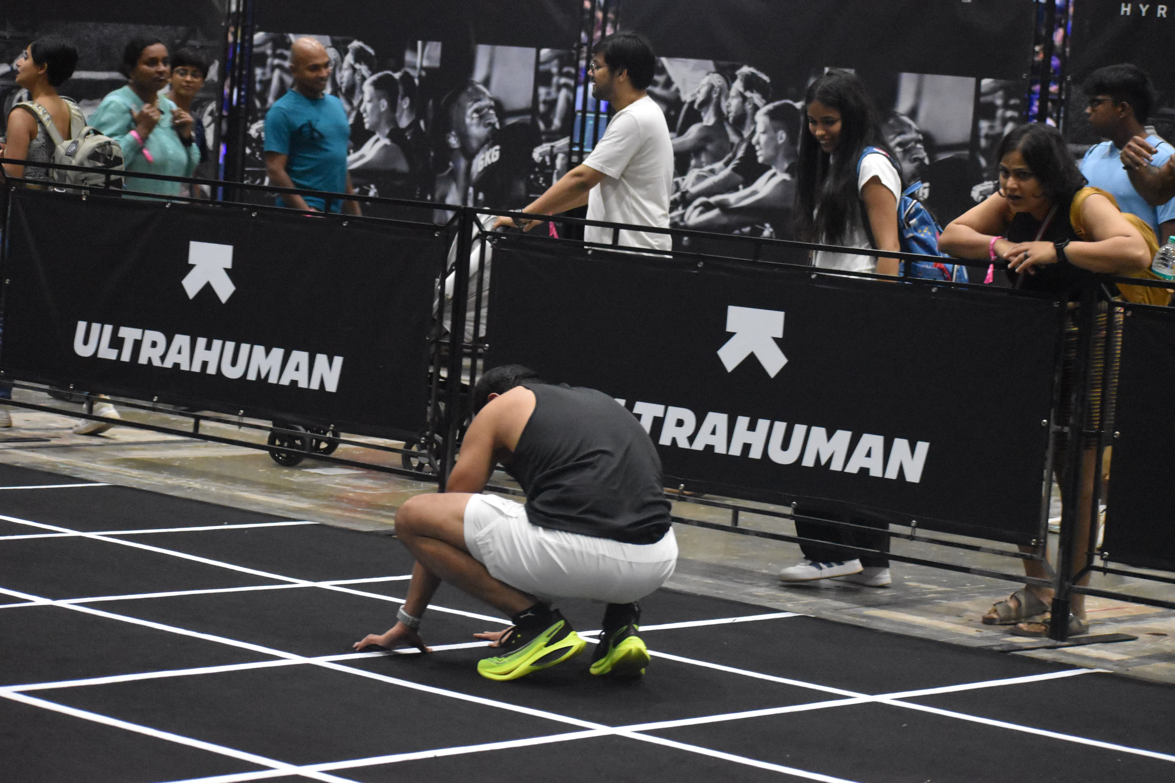 Taking a very strategic breather mid-burpees. Nitin, Tripti, and Shubhangini had thoughts.