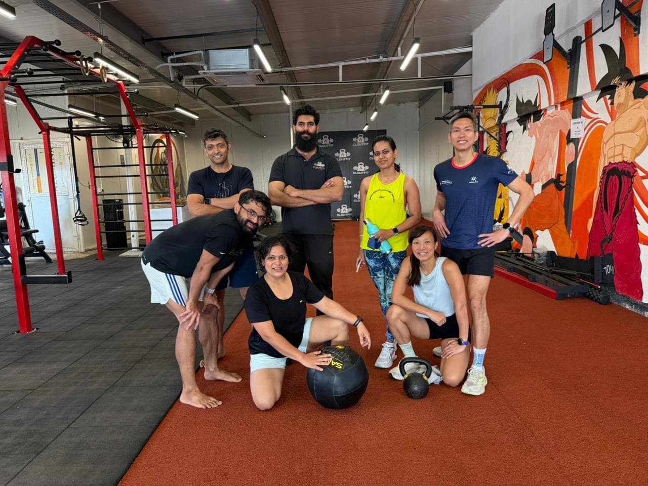 The full HYROX Bangalore training crew — 8 weeks together